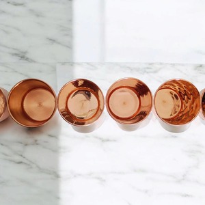Artículos de Barra al por Mayor para Restaurantes y Cocinas: Tapas de Cristal Puro con Diseño Clásico y Acabado Metálico Natural, Estilo Yoga y Bienestar, Creaciones Antiguas - Product Image 4