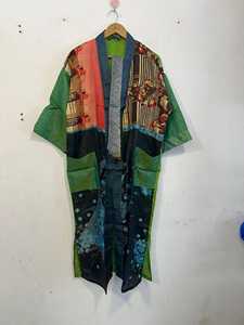5 100 Piezas Kimono Vintage de Seda Pura para Mujer, Estilo Hippie Bohemio, Elegante, con Estampado Floral, para Primavera y Verano - Product Image 2