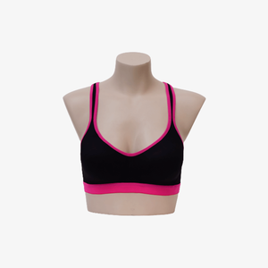 บราโยคะรองรับสูงแบบ Tri-action ย้อนกลับพร้อมสายรัดพิมพ์ลายตาข่ายแบบไขว้ - Product Image 4