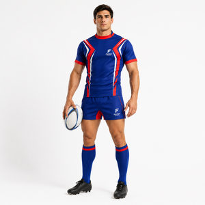 Ensemble de maillots de rugby personnalisés par sublimation, uniforme de rugby professionnel respirant, kit d'entraînement à séchage rapide, vêtements de sport pour hommes, club - Product Image 3