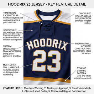 Uniforme de Hockey sobre Hielo Personalizado ODM, Conjunto de Jersey y Calcetines Sublimados, Resistentes a la Decoloración y Encogimiento, Venta al Por Mayor de Fábrica - Product Image 6
