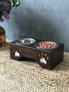 Decorative Wooden Dog Bowl <b>Stand</b> Blending Natural Beauty With Practical Feeding Solutions For Every Home - Product Image 6