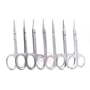 Tijeras Profesionales Curvas de Acero Inoxidable para Manicura, Cortaúñas para Cutículas, para Uso en Salón de Belleza - Product Image 1