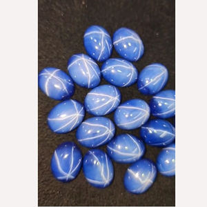Lote de 18 piezas de zafiro estrella Lindy natural, cabujón ovalado de 16x12mm, 228 ct, gemas de alta calidad Iroc Sales, US$251 por todo el lote - Product Image 1