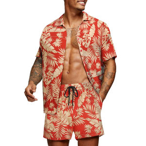 Chemise de plage décontractée à manches courtes en polyester pour homme, best-seller, séchage rapide, respirante, qualité supérieure, OEM - Product Image 1