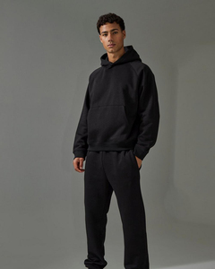 Conjunto Deportivo de Moda Otoñal con Corte Acampanado, Logotipo Personalizado, 100% Algodón, Lavado Ácido, Ropa Casual con Capucha para Unisex - Product Image 1