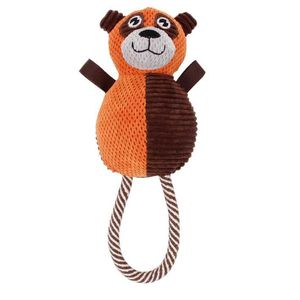 Giocattolo per Cani Huggabear in Peluche con Juta Naturale e Suono per il Divertimento dell'Animale Domestico - Product Image 3