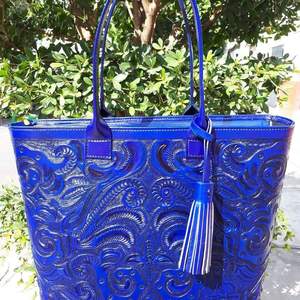 Bolso de Mano de Cuero Genuino para Mujer, Marca Famosa BS International, Personalizable, con Dos Correas, Cierre de Cremallera, Tamaño Personalizado - Product Image 5