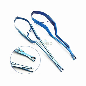 Lot de 2 pinces à anévrismes neurochirurgicales en acier inoxydable – Outils de microchirurgie pour procédures de chirurgie vasculaire - Product Image 2