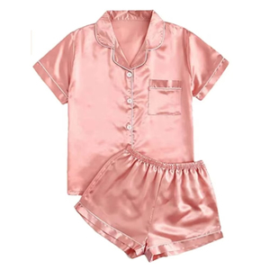 Conjunto de Pijama de Manga Larga de Algodón Orgánico para Mujer, Cintura Elástica, Color Sólido, Cuello Completo, Ropa de Dormir Suave para Primavera - Product Image 5