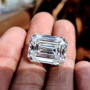 Diamante Cultivado en Laboratorio con Corte Esmeralda Blanco de 1 a 3 Quilates, Certificado por IGI, Piedra Suelta para Anillo de Compromiso, Boda, Fabricación de Joyas - Product Image 1