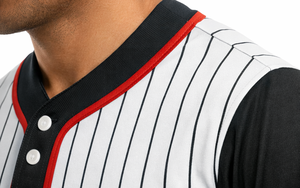 Camiseta de béisbol personalizada para hombre – Camiseta de equipo con nombre y número personalizados, ropa deportiva a rayas - Product Image 4