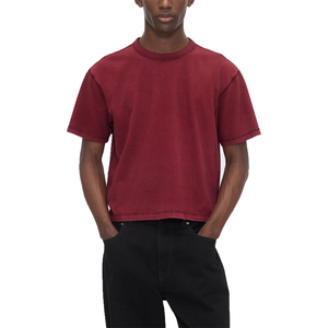 เสื้อยืดสตรีทแวร์ผู้ชายทรงโอเวอร์ไซส์ ผ้าคอตตอนพรีเมียมเนื้อหนา - Product Image 6