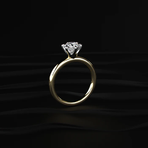 Elegante Anillo de Compromiso Solitario con Diamante Redondo de 1 Quilate, Anillo de Novia Clásico para Mujer, Diseño de Joyería de Lujo para Boda - Product Image 2