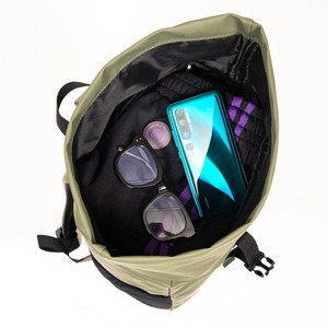 Green GRS leather multifunctional <b>computer</b> backpack travel <b>computer</b> backpack fashionable leisure <b>bag</b> - Product Image 5