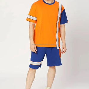 Summer <b>Set</b> for Men T Shirt and Shorts Streetwear 100% Cotton Casual Lightweight Breathable Fabric OEM Custom Logo Wholesale - Product Image 1