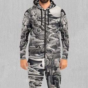 <b>Men</b> Winter Sublimation Tracksuit Solid Pattern Lightweight Eco-Friendly Stretch Fabric Comfortable Fit <b>for</b> Gym & Casual Wear - Product Image 6