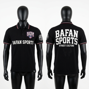 Camiseta polo de rugby estilo urbano para hombre, con estampado gráfico llamativo, corte relajado, moda urbana, ropa informal, tacto de algodón premium, camisetas polo para hombre - Product Image 2