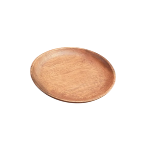 Assiette de service ronde en bois d'acacia, faite à la main, couleur unie, design minimaliste, vaisselle et assiettes personnalisées en promotion - Product Image 5
