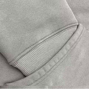 Sudadera con capucha de algodón lavado de primera calidad para hombre, estilo vintage, 100% algodón, 400 GSM, peso pesado, la más vendida. - Product Image 3