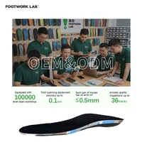 Semelles de sport en carbone PU Nylon avec panneau latéral en PORON GELFiber, semelles de chaussures absorbant les chocs, respirantes, pour la course à pied