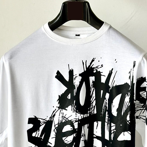 T-shirt long oversize pour homme, printemps-été, en polyester/coton épais, haute qualité, écologique, coupe ample, motif délavé - Product Image 2