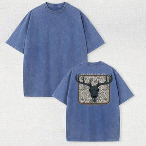 T-shirt oversize unisexe prête à la vente, effet délavé, personnalisable, style streetwear, idéal pour l'impression - Product Image 1