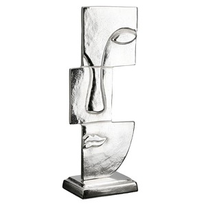 45 cm Height 13 cm Jaffs Exports Handmade Eco-Friendly Durable Aluminium Fish Sculpture Modern Circular Coastal <b>Decor</b> Tabletop - Product Image 1