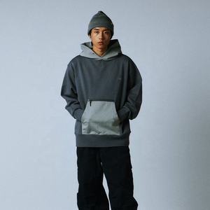 <b>Men</b> Hoodie Modern Streetwear <b>Pullover</b> Sweatshirt Soft Cotton Fleece Casual Fit Kangaroo Pocket Urban Daily Wear Top - Product Image 5