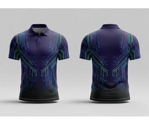 Fashion Printed Full Sublimation Polo Shirt Casual Sportswear Durable Stitching for Men Women Youth Quick-Dry Dry-Fit Active Pol - Product Image 6