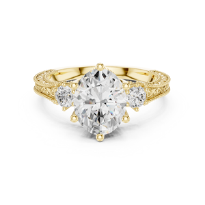 Crafty Jewels 10K Gold Elegant Fashion <b>Ring</b> for Women <b>Crystal</b>-Inlaid Diamond Jewelry for Special Occasions - Product Image 3