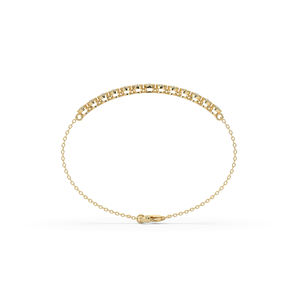 Pulsera de diamantes cultivados en laboratorio de 1.43 quilates, corte brillante redondo, estilo único y ligero, joyería de oro de 14 quilates y 10 quilates para mujer, regalo de boda. - Product Image 3