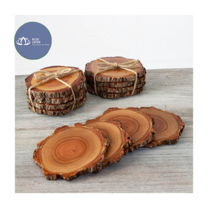 Posavasos de Madera Sostenible de Alta Calidad Glory con Asa, Forma Pulida Fina para Decoración de Mesa de Comedor - Product Image 1