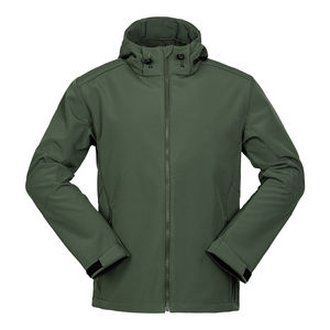Chaqueta de invierno táctica Softshell personalizada para hombre 2024, sudadera cortavientos impermeable con cierre de cremallera, patrón de camuflaje - Product Image 5