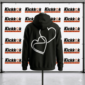 Sweat-shirt à capuche doublé pour homme KickkOk, 100% coton, molleton français, coupe classique, noir uni, respirant, vêtements décontractés pour l'hiver - Product Image 2