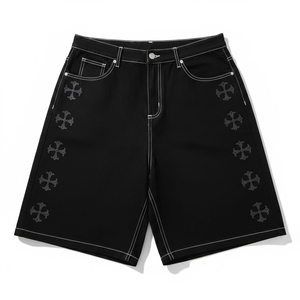 Fabricante OEM de Shorts de Mezclilla con Pedrería de Alto Volumen para Compradores Internacionales - Product Image 1