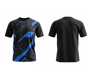 T-shirt personnalisé avec logo par sublimation, t-shirt d'entraînement en polyester durable |   Tailles pour hommes, femmes et jeunes |   Entraînement léger et à séchage rapide - Product Image 5