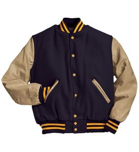 Best Selling Men's Wool Body Varsity Jackets <b>Top</b> Trending Custom Baseball Bomber Leather Varsity Jackets Embroidery Decoration - Product Image 4
