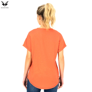 T-shirts d'été pour femmes en gros – Respirants, doux, unis, décontractés, couleur unie, col rond, manches courtes - Product Image 2