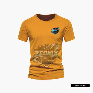 T-shirts pour hommes 100% coton, grammage lourd, coupe ample, col rond, imprimés, respirants, séchage rapide, logo personnalisé, vente en gros - Product Image 4