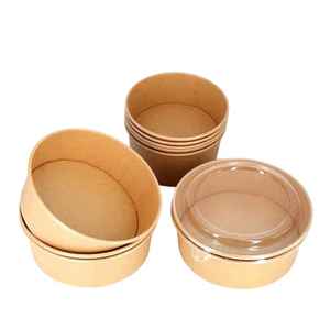 ชามกระดาษแบบใช้แล้วทิ้งสำหรับใช้บรรจุอาหารเป็นมิตรต่อสิ่งแวดล้อม - Product Image 6