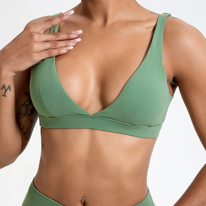 Women Breathable Tights Fitness Custom Logo High Waist Leggings and Bra Sets Active Wear Yoga Workout Sets - Product Image 2