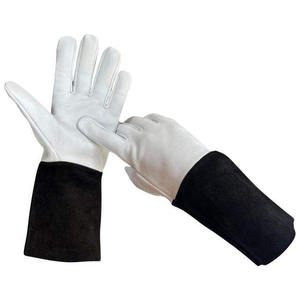 Guantes de Soldadura TIG Resistentes al Calor, de Piel de Cabra y Vacuno, Protección Anticorte para Manos y Brazos - Product Image 1