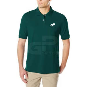 Chemise polo en coton piqué classique, légère, confortable et douce, idéale pour les voyages en plein air, les sports quotidiens et les tenues décontractées pour hommes. - Product Image 3