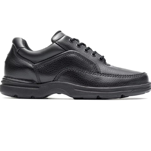 Round Toe Men Vintage <b>Oxfords</b> Leather Waliking Shoes Non-Slip Soft Lace up Low-Top <b>Platform</b> Business Dress Formal Durable Sole - Product Image 1