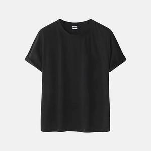 Conjunto de Camiseta Lisa y Pantalones Cortos para Hombre, Estampado Gráfico Negro, Conjunto Informal de Dos Piezas para Verano, Algodón y Poliéster - Product Image 3