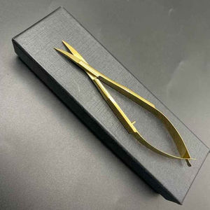 แหนบคีบคิ้วสแตนเลสสีทองหรูหรา ปลายแหลม เป็นมิตรกับสิ่งแวดล้อม ANAAIF - Product Image 2