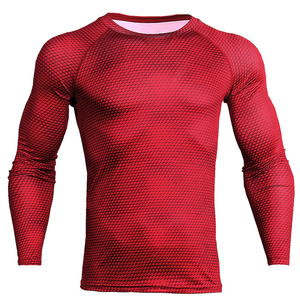 Custom <b>Men</b> Mesh <b>Compression</b> <b>Shirt</b> OEM Private Label Long Sleeve Breathable Gym Fitness Sportswear Supplier - Product Image 6