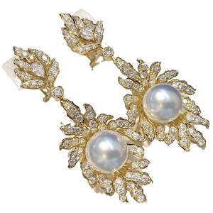 Nouvelles boucles d'oreilles pendantes de style Lolita rétro de haute qualité en argent pur S925 avec perles d'eau douce naturelles AK de 3 à 3,5 mm - Product Image 4