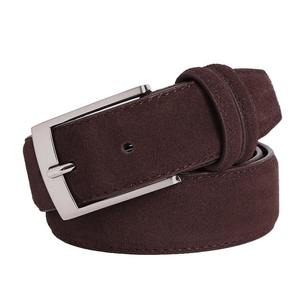 Cinturón de Cuero Casual de Moda al por Mayor para Negocios, Cinturón de Cuero Genuino con Hebilla Simple para Hombre - Product Image 1